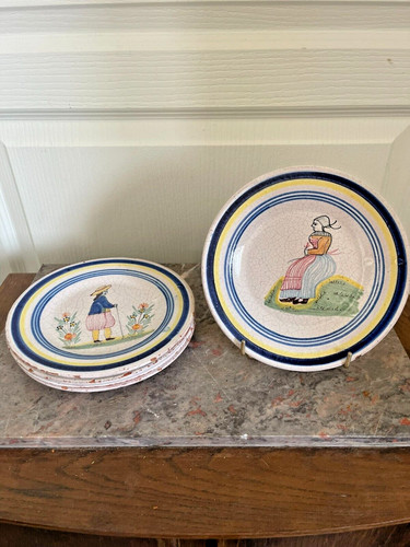 Ancien lot assiettes dessert - lot,
