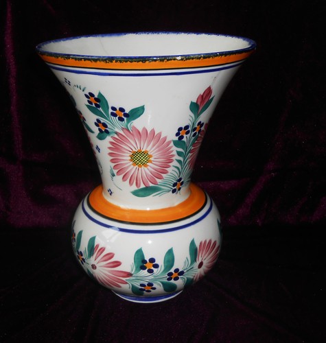 Vase ancien faïence - vase,