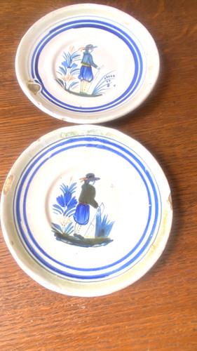Soucoupe assiette faience - 2,