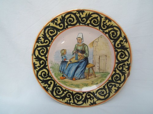Ancienne assiette faïence - assiette,