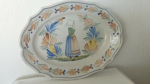 Plat ovale faience - ovale,