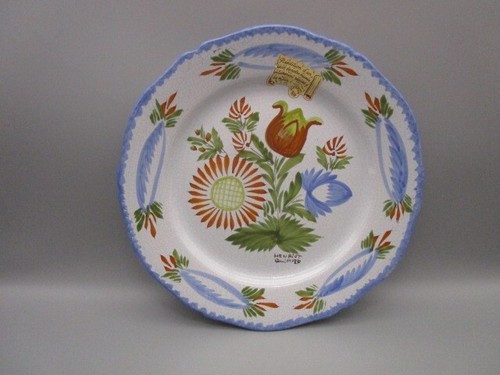 Assiette ancienne faïence - assiette,