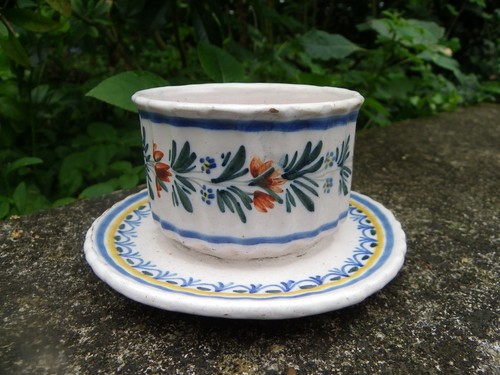 Ancien beurrier faïence - ancien,