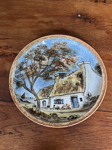 Assiette signé youen ancienne - assiette,